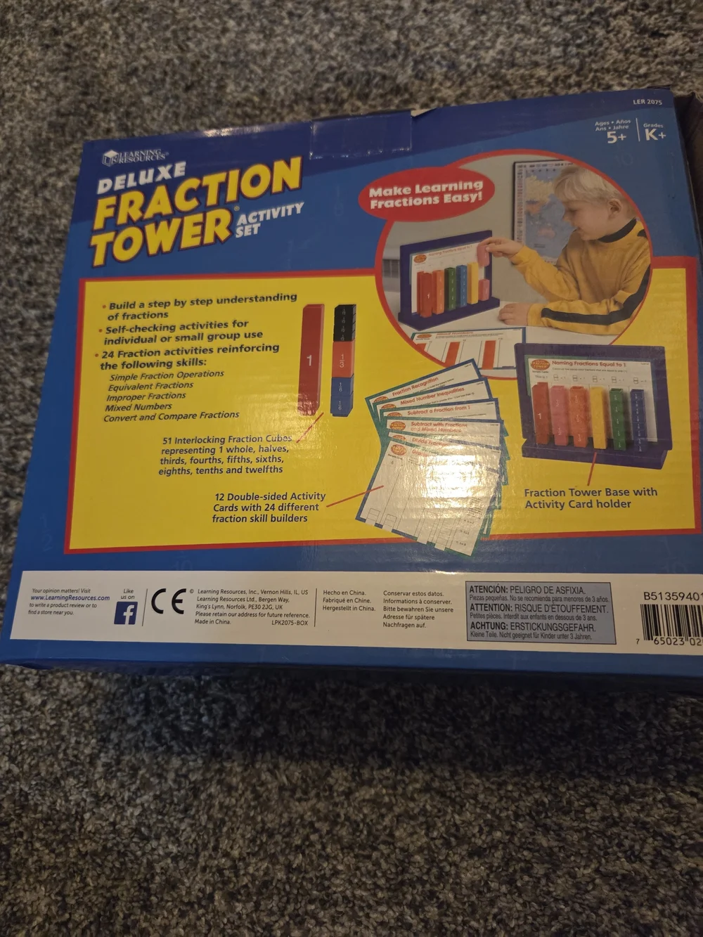 Learning Resources Deluxe Fraction Tower Activity Set